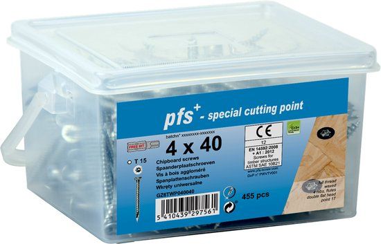 pgb-Europe PGB-FASTENERS Spaanplaat schroeven Torx 4x50mm 385 stuks