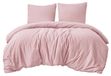 TRANKIELO® - Ensemble de literie 200 x 220 cm - 3 pièces - Microfibre - Rose - Taies d'oreiller incluses