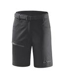 Black Crevice Trekkingshorts voor dames, korte wandelshorts voor dames, outdoorshorts voor dames, waterdicht en sneldrogend, duurzame en ademende wandelshorts met zakken