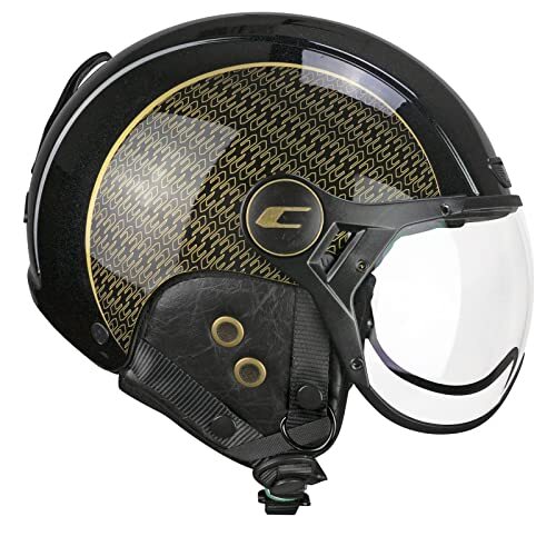 CGM EBI skihelm unisex volwassenen, zwart goud pareleffect, S (55-56cm)