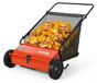 StarTech Grasmaaier: Grasmaaier met opvangbak - Handmatige bladerenverzamelaar - Werkbreedte 53 cm - Opvangbak van 170 liter - Verstelbare, V-vormige borstels - Oranje