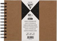 Clairefontaine 95432C, Monochromatisch, Bruin, 40 vel, 200 g/m², Hardcover, Universeel