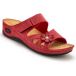 Pédiconfort Sabots femme chiné à fermeture velcro
