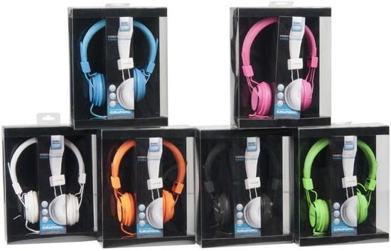 Grundig Koptelefoon neondoekband 6as - 8711252526706