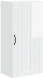 vidaXL Wandkast LUCCA Hoogglans Wit 50 x 31 x 100 cm Bewerkt hout