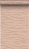Origin Wallcoverings behang linnen-look golven licht roze - 50 x 900 cm