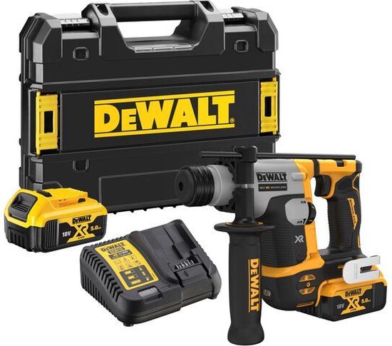 DeWalt DCH172P2-QW 18V Li-ion XR Accu Boorhamer set (2x 5.0Ah) in TSTAK koffer - SDS-Plus - 1.4 J