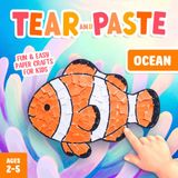 Tear and Paste Ocean Crafts for Kids 2-5: A Fun Paper Art Activity Book to Teach Your Toddler Creativity and Fine Motor Skills!