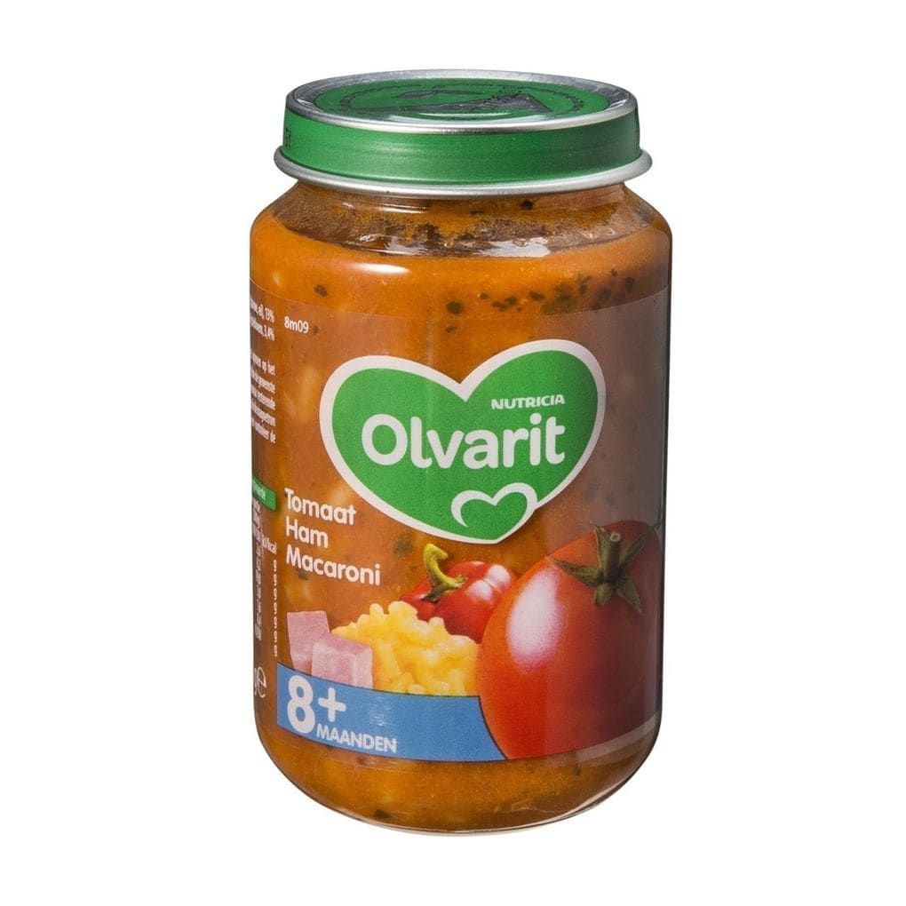 Olvarit 8m+ Tomaat Ham Macaroni - 200g