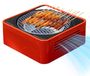 Merkloos Compacte Draagbare Houtskoolbarbecue voor Buiten