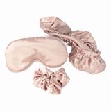 PARSA Beauty Schoonheidsslaapset 3-delig - satijnen slaapmasker, anti-kroes slaapmuts, bonnet, satijnen crunchie