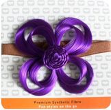 Unbekannt Love Hair Extensions Blume auf elastischem Kopfband Farbe Dunkles Lila, 1er Pack (1 x 1 Stück)