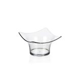 Lacor - Degustare transparante vierkante schaal, set van 6 stuks, 80 ml