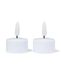 HEMA Bougie chauffe-plat rechargeable extension kit - 2 pièces (blanc)