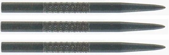 Bulls Steel Knurled Grip Dart Points Black 35 mm