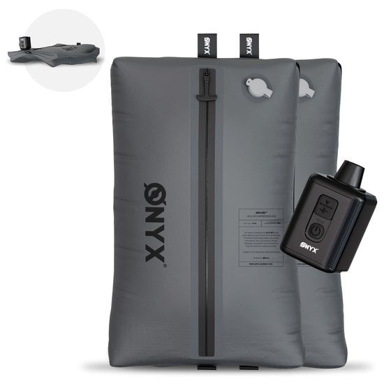 ONYX Aircube™ Vacuum Packing Cubes - 2 Stuks - Grijs