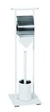 HAKU Wc-set chroom, wit, metaal