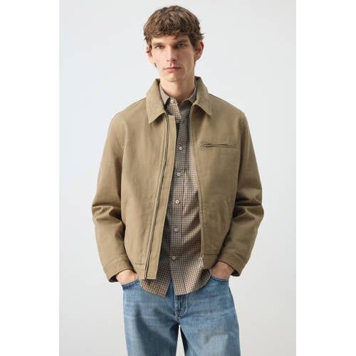 Mango Man spijkerjas beige