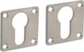Intersteel Rozet met profielcilindergat vierkant 42x42x2 mm rvs geborsteld