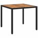 vidaXL Tuinstafel zwart 90 x 90 x 75 cm poly rattan