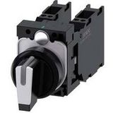 Siemens 3SU11002BM603LA0 3SU1100-2BM60-3LA0 Commutateur à manette Positions de commutation 3 1 pc(s) Piece