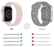 DrPhone SWB2 - Smart Watch Bandje - Rubber - geen sluiting - Apple Watch