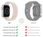 DrPhone SWB2 - Smart Watch Bandje - Rubber - geen sluiting - Apple Watch