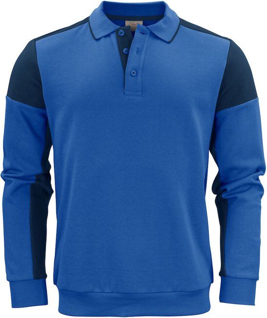 Printer PRIME POLOSWEATER PRIME 2262060 - Kobalt/Marine - S