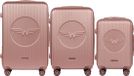 Wings Swallow 3.0 Set de valises Rose Or ABS Plus 3 pièces