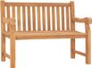 vidaXL Tuinbank 114 cm massief teakhout