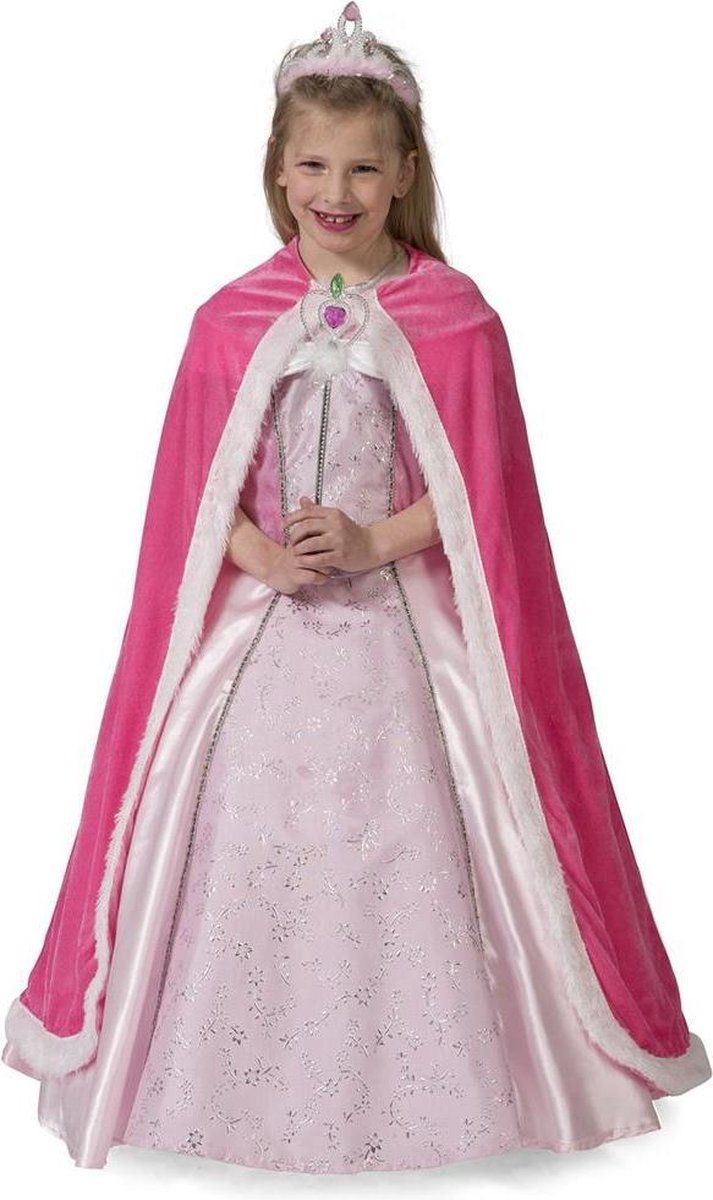 Funny Fashion Koningin Cape Roze - Meisjes - OneSize - Verkleedkleding