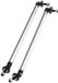 Dailygoods 200 mm stootstang verstelbaar voor auto's, 2 stuks, metalen verstevigingsstangen