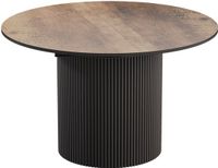 Vicco Eettafel Calero, Eiken rustiek/Zwart, 120-200 x 60 cm Uitschuifbaar
