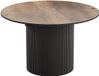 Vicco Eettafel Calero, Eiken rustiek/Zwart, 120-200 x 60 cm Uitschuifbaar