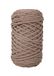 Rayher Braidy 42010509 gerecycled garen, gevlochten, 4 mm ø, taupe, bol ca. 60 m (250 g), knoopgaren, macramégaren