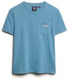 Superdry Essential garment-dye T-shirt met logo en borstzak Dames T-shirts