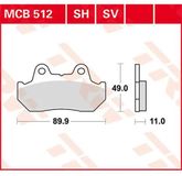 Trw Allround Organic Standard Honda Cb 1100 F Super Bol D´or 83 Remblokken Zwart
