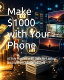 Make $1000 with Your Phone: AI Side Hustles in 30 Days No Laptop, No Experience (2026 Edition)