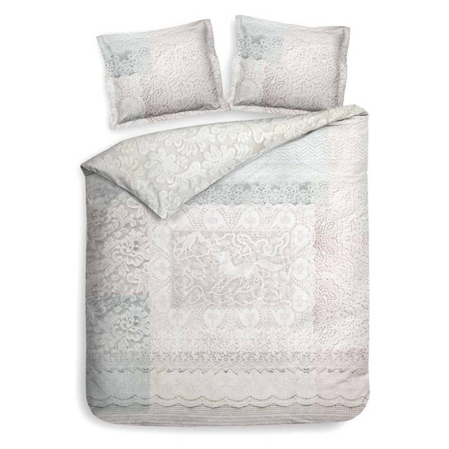 Heckett & Lane Alix dekbedovertrek 200x200/220 cm - Fragrant Naturel - Katoen