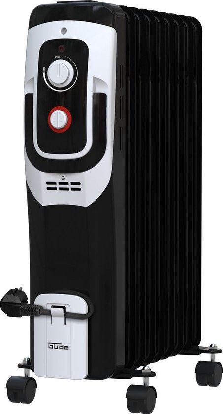 Gude OR 2000 - 9 Elektrische Olieradiator - 2000W - Zwart