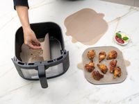 Nostik Square Airfryer Liners 2 Stuks Bruin
