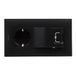 LEGRAND Niloé Step 398217 stopcontact 2P+T, 16 A en USB-oplader type A, 5 W, composteerbaar voor inbouwinstallatie, antraciet