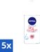 Nivea Deo Roll-On Dry Comfort Plus 50 ml - Voordeelverpakking - 5 stuks