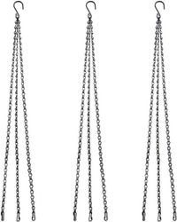 OEM Set van 3 hangmanden, met zwarte metalen ketting, 76 cm, decoratief