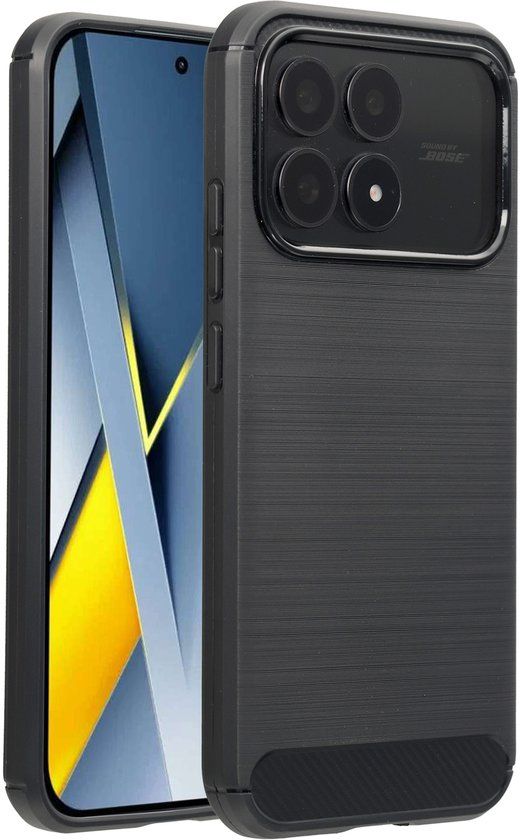 imoshion Hoesje - Geschikt voor Xiaomi Poco F8 Pro - Brushed Backcover - Zwart
