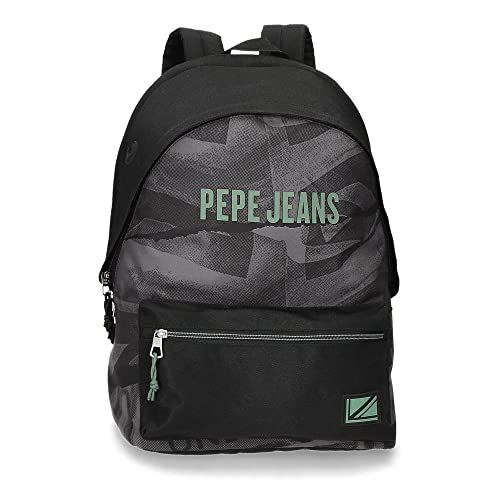 Pepe Jeans Davis Rugzak voor laptop 15.6 inch - Zwart