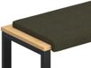 vidaXL Coussin de banc suédine vert militaire 110 cm