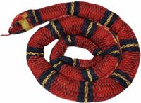 Pia Soft Toys Knuffeldier Slang - Rood - 200 cm