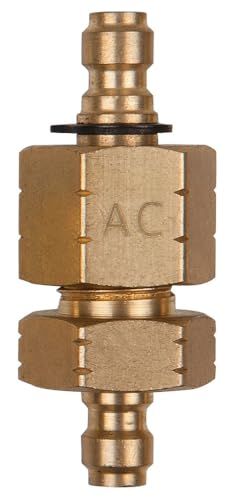 KS Tools Dubbel adapterstuk M14x1,25 binnen- en buitendraad en 1/4" slangaansluiting