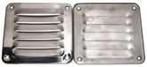 Marine Town Grille d'aération carrée en acier inoxydable argenté 127 x 122 mm
